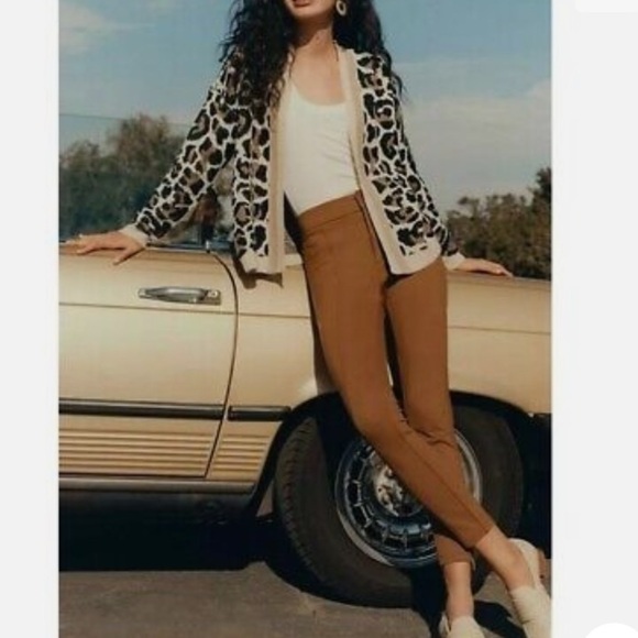 ANTHROPOLOGY Essential slim pants with zipper detail on legs Size 2 - Picture 11 of 12